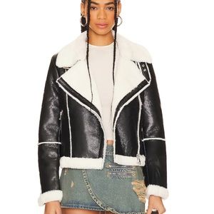 Revolve Black Moto Jacket